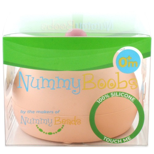 Nummy Boobs Pink Nipple Boob Teether Toy for Teething Babies or