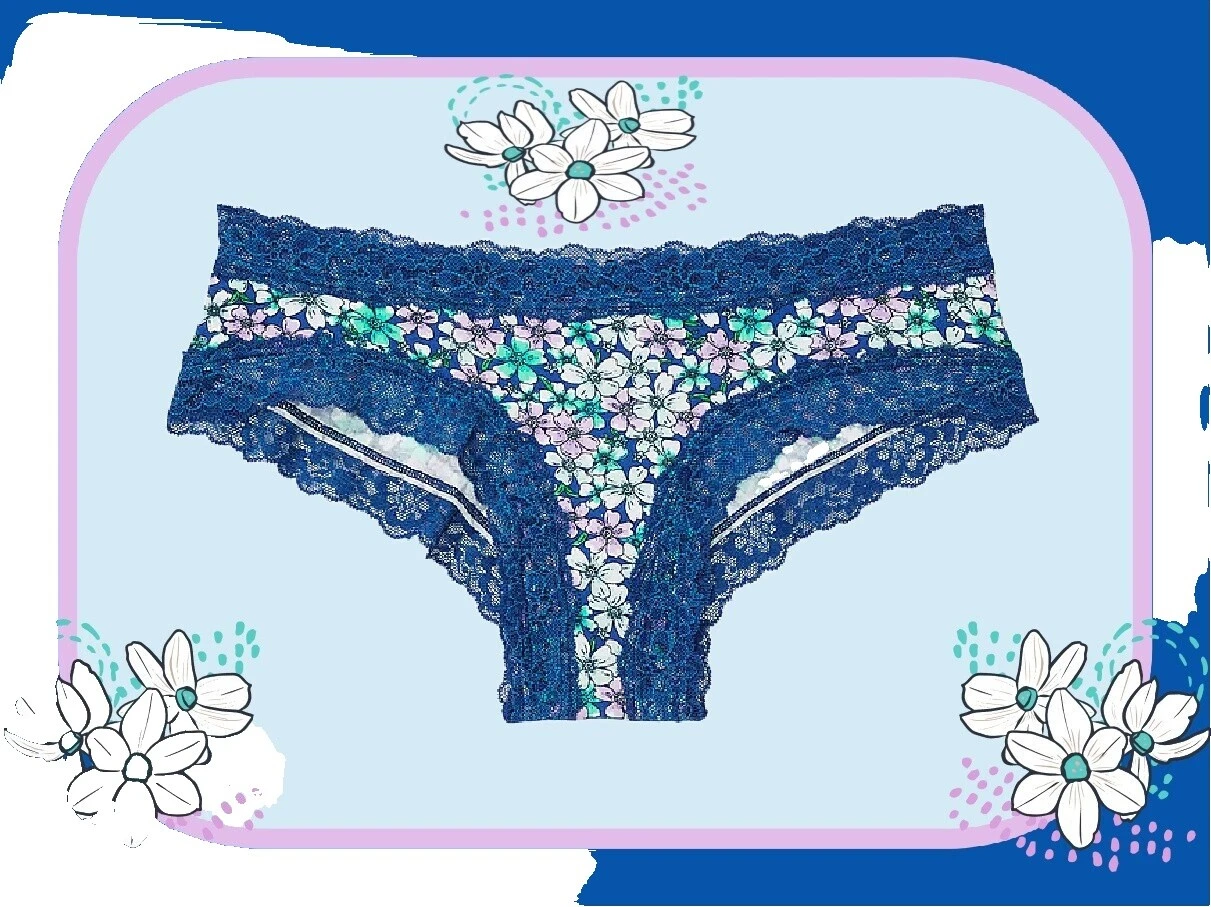 Size 2XL Polyamide Floral Regular Size Thongs for Women