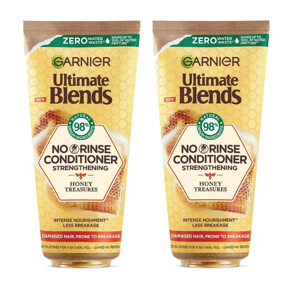 2-pack Garnier Ultimate Blends Honey Treasure No Rinse Conditioner 200ml