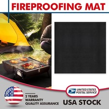 Hearth Rugs Fireproof,40X40 Inches Fireplace Rugs Fire Resistant Protects Floors