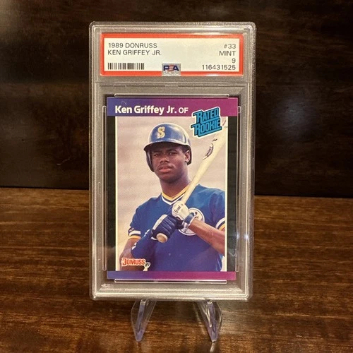 1989 Donruss - Rated Rookie #33 Ken Griffey Jr (RC) - PSA 9 Mint! - Mariners