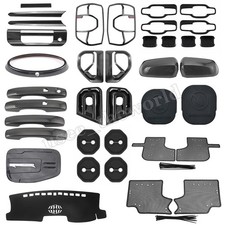 Carbon Fiber Exterior Accessories Cover Trim For Ford Ranger 2023 2024 2025 2026