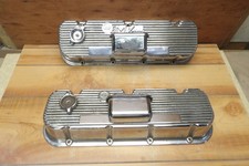 427 Mickey Thompson Valve Covers Big Block Chevy Finned Aluminum W-breathers Mt