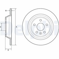 2X Bremsscheibe Delphi BG4804C FüR Ford MAX Galaxy CJ WA6 3 CK MK VAN Ecoboost
