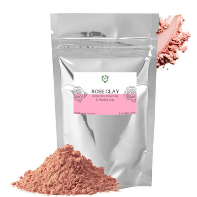 PINK ROSE CLAY Powder Kaolin Face Mask Skin Hair Natural Healing Beauty Pure USA