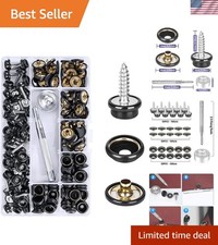 150 PCS Canvas Snap Kit Tool, Metal Screws Snaps Marine Grade 3/8" Socket Sta...