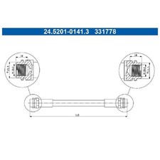 2x Bremsschlauch hinten für Skoda Roomster 5J7 5J 24194448