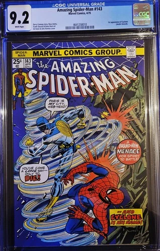 The Amazing Spider-Man #143 Cgc 9.2 White Pages 1975