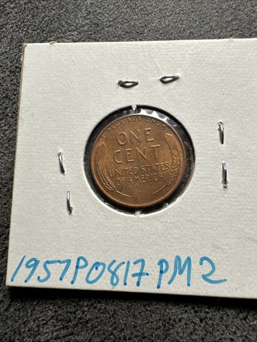 1957 Lincoln Wheat No Mint Mark. Non Magnetic. Copper. Philadelphia. - Picture 3 of 4