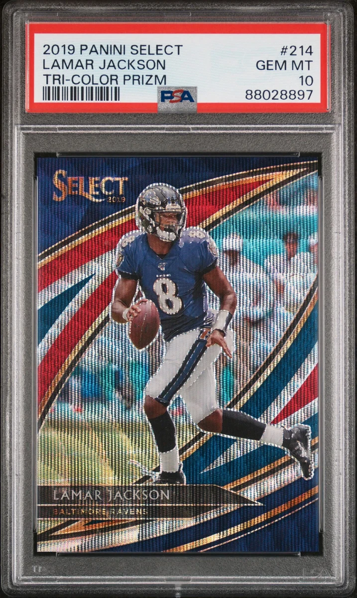 2019 Panini Select - Field Level Lamar Jackson #214 Tri-Color