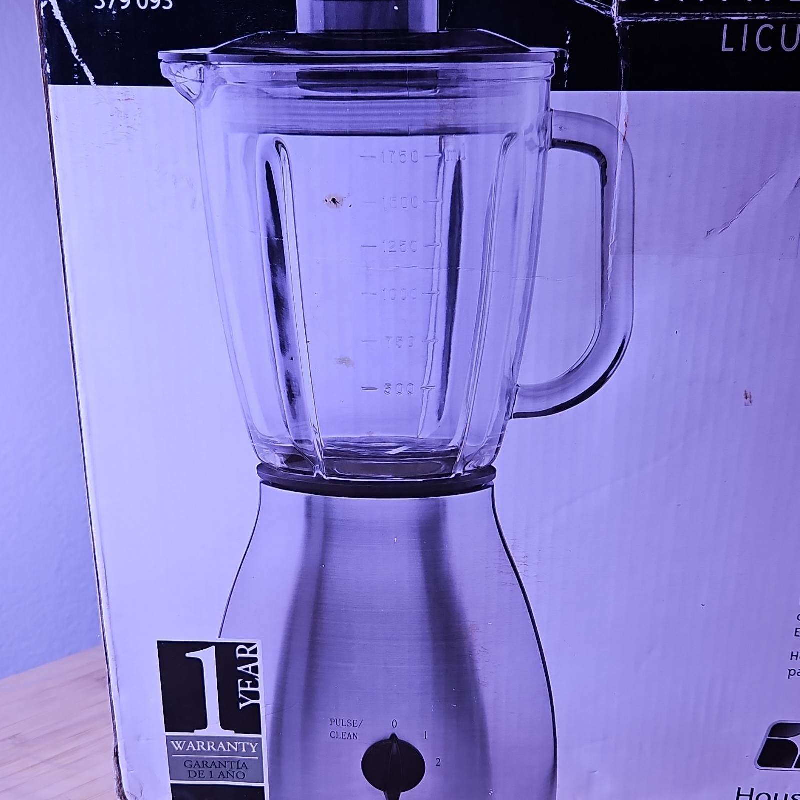 Everstar Stainless Steel Blender 59 oz Glass Jar 4 Speeds Mo