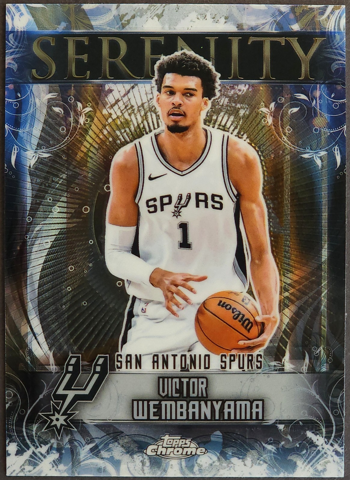 Victor Wembanyama #SY-1 Basketball Cards 2025 Topps Chrome Serenity trading card — raw and PSA graded price guide