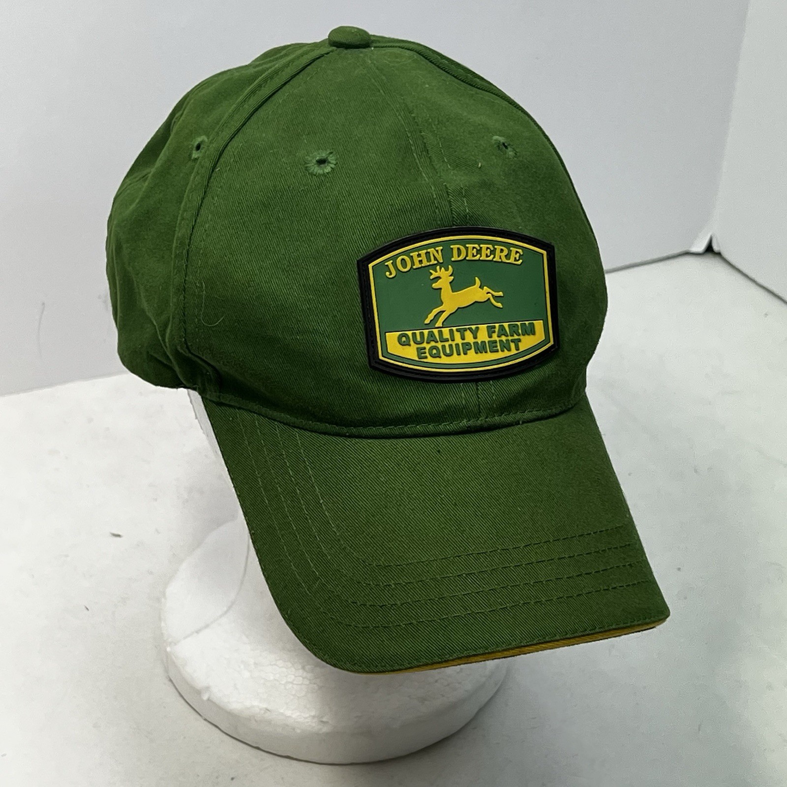 John Deere Quality Farm Equipment Adjustable Strap Back Baseball Hat Green image 6