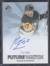 2021-22 UD SP Authentic Radim Zohorna RFWA-RZ Future Watch Retro 172/499 RC Auto