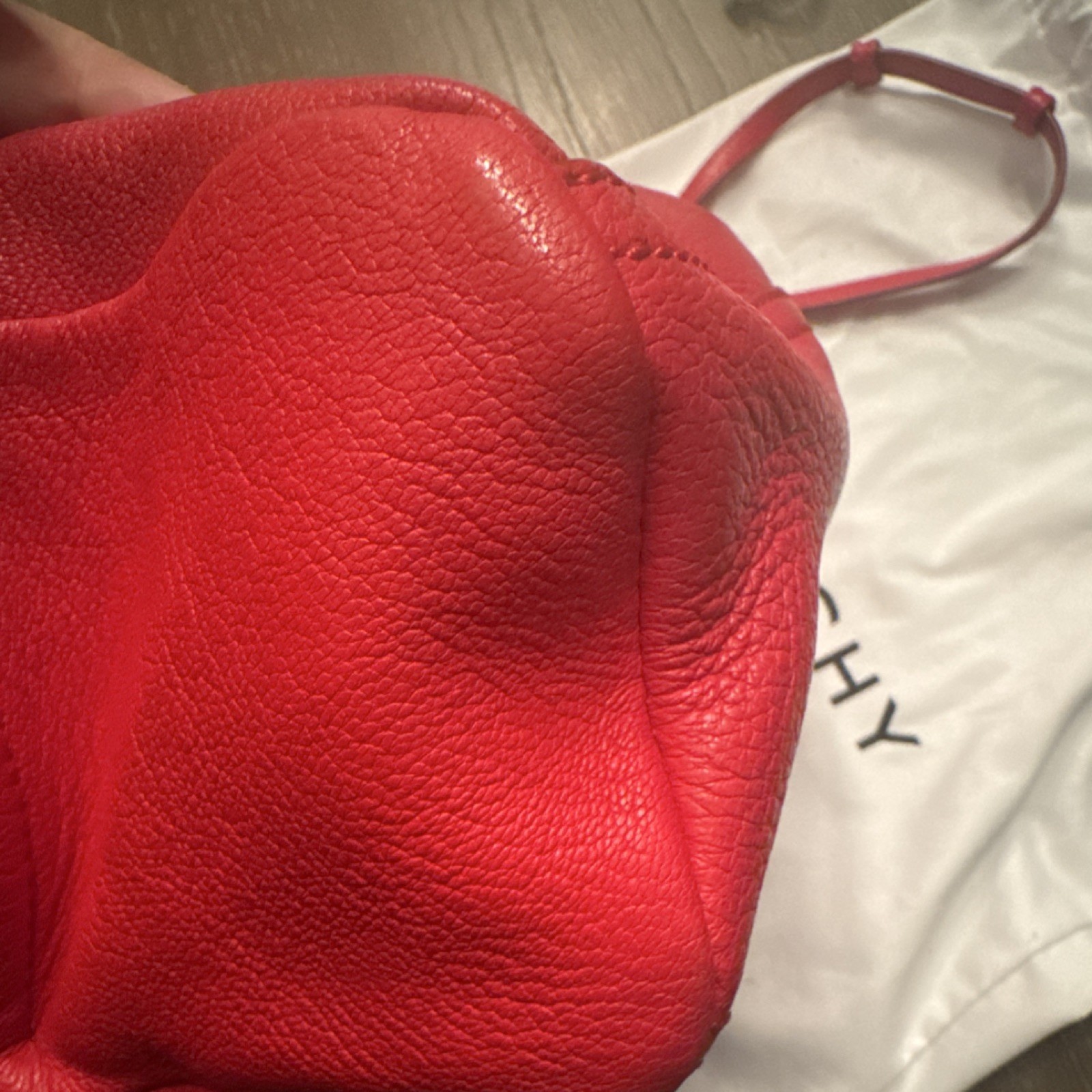 Authentic Givenchy Red Mini Pandora Crossbody Bag… - image 3