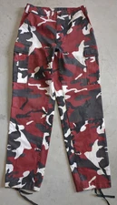 Rothco Military Combat Cargo Pants/Trousers Santa Red Woodland Camo Small Long