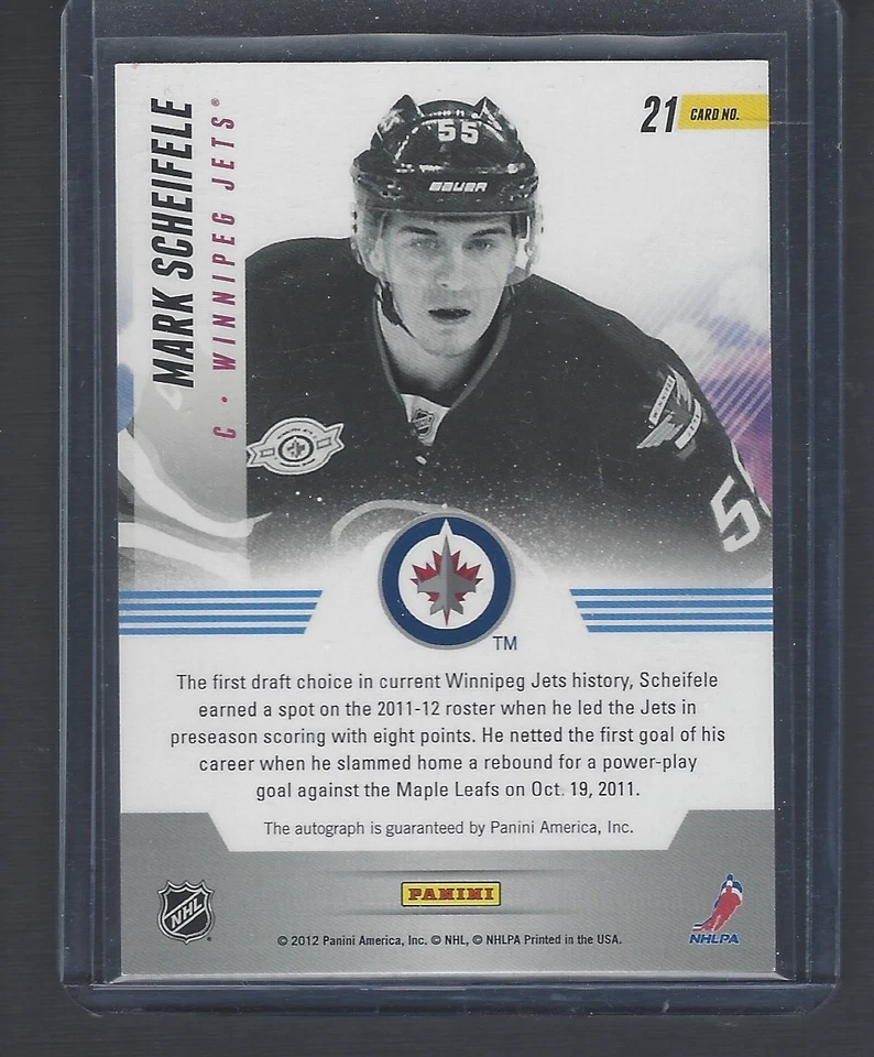 2011-12 Panini Titanium New Wave MARK SCHEIFELE Rookie Auto - Image 2 of 2