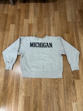 Vintage Michigan Wolverines Sweatshirt Men M Champion Reverse Weave USA 80s 90s