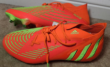 ADIDAS PREDATOR EDGE.1 SG SOCCER CLEATS, US MENS 11, GW1016, NEW, SOLAR RED