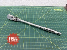 SNAP-ON TOOLS FLX80B 3/8" DRIVE LOCKING FLEX HEAD CHROME RATCHET USA