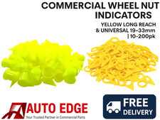 Commercial Wheel Nut Indicators Yellow Long Reach & Universal 19-33mm | 10-200pk