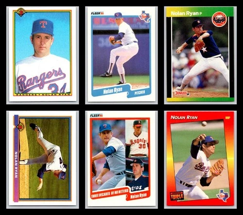 Nolan Ryan - Baseball Card Lot1989-92 Insert Bowman Fleer Donruss HOF Collection
