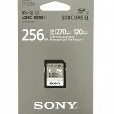 Sony 256GB SDXC UHS-II Memory Card - Unopened, 4K Support