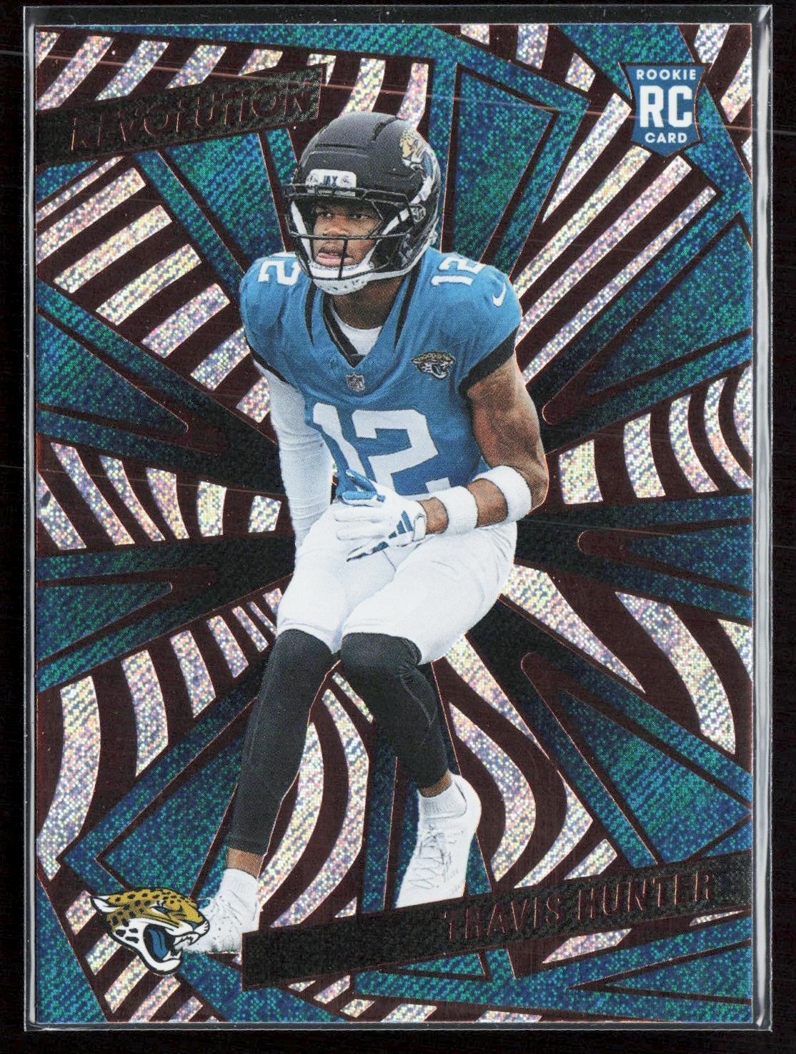 2025 Panini Revolution #242 Travis Hunter Red Swirl