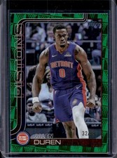 2025-26 Topps Jalen Duren Season Tip-Off Green Foil #/99 Pistons