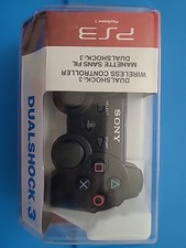 Official Sony PS3 DualShock 3 Wireless Controller Black New Sealed PS3