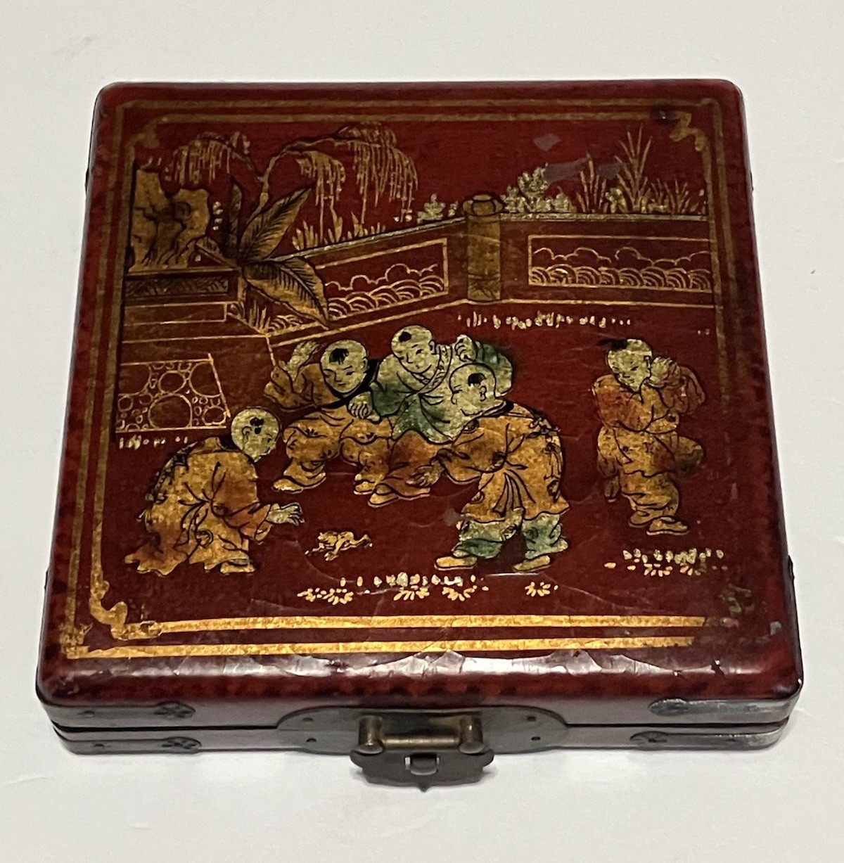 Vintage Chinese Luo Pan Feng Shui Compass Geomatic Brass/ Wood /Bakelite 7 Inch