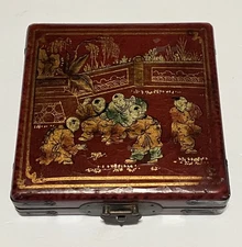 Vintage Chinese Luo Pan Feng Shui Compass Geomatic Brass/ Wood /Bakelite 7 Inch