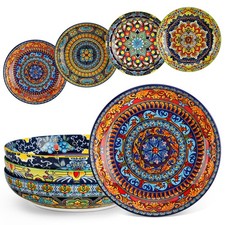 Pasta Bowls Set of 4, Ceramic Salad Serving Bowls, 42Oz Large Pasta Bowls, 8....