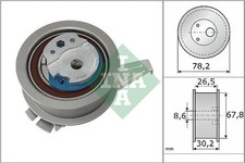 NEU - Schaeffler INA 531084710 Spannrolle, Zahnriemen für SEAT SKODA VW