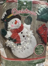 Bucilla Snowflake Snowman Felt Christmas