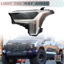 For Toyota Tundra 2022-23 Headlight LED Type Black Left Side w/ Halogen Signal