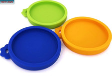 3 Pack Cat Food Can Lids, Silicone Small Pet Food Can Lids Covers for 3 Oz Cat F