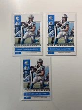 Carolina Panthers RB Lot – 15 Cards McCaffrey, Chuba Hubbard RCs + More