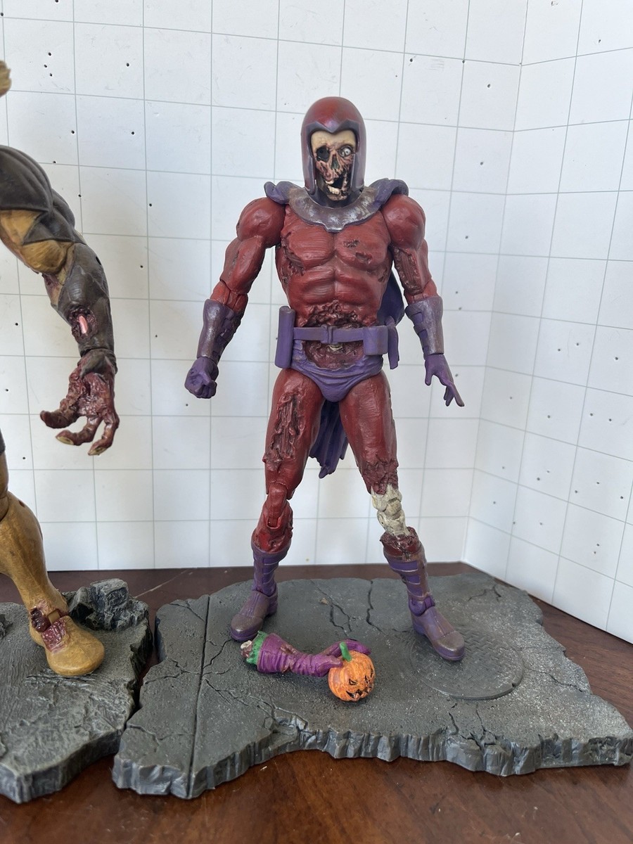 Marvel Diamond Select Zombie Magneto & Zombie Sabretooth Action