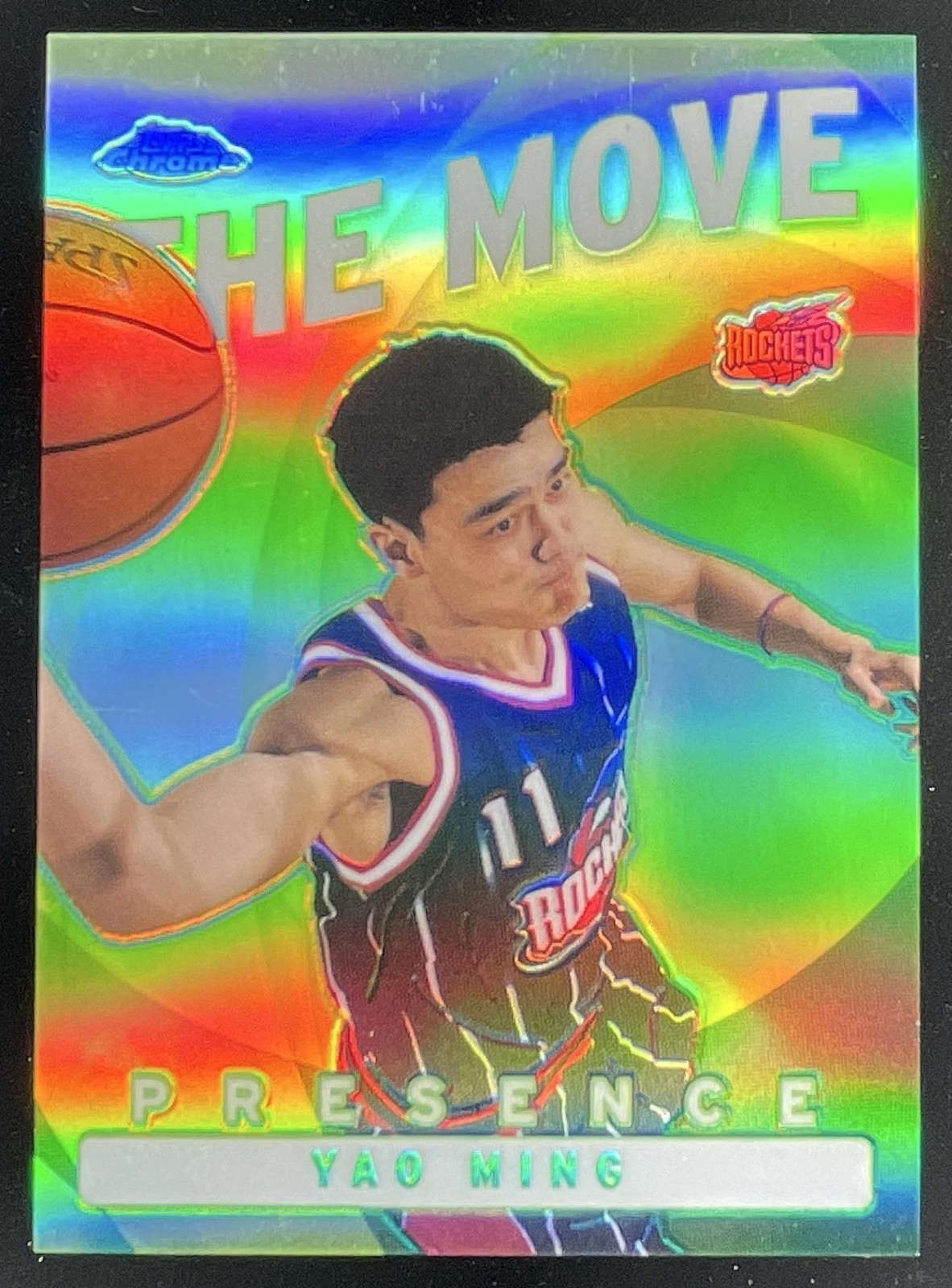 2002-03 Topps Chrome The Move Refractor #TM17 Yao Ming RC