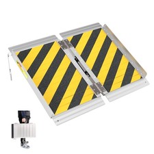 2FT Wheelchair Ramp, Portable Ramps for Steps Holds Up to 600 lbs, Lightweigh...