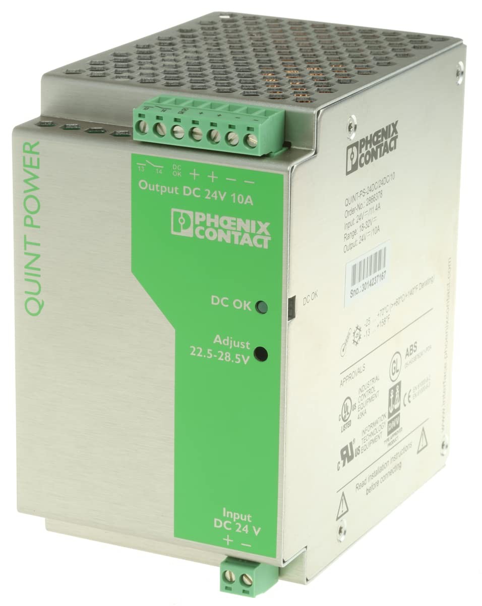 PHOENIX CONTACT Quint-PS- 24DC/24DC/10 DC/DC Converter DIN Rail Mount Input 24 V