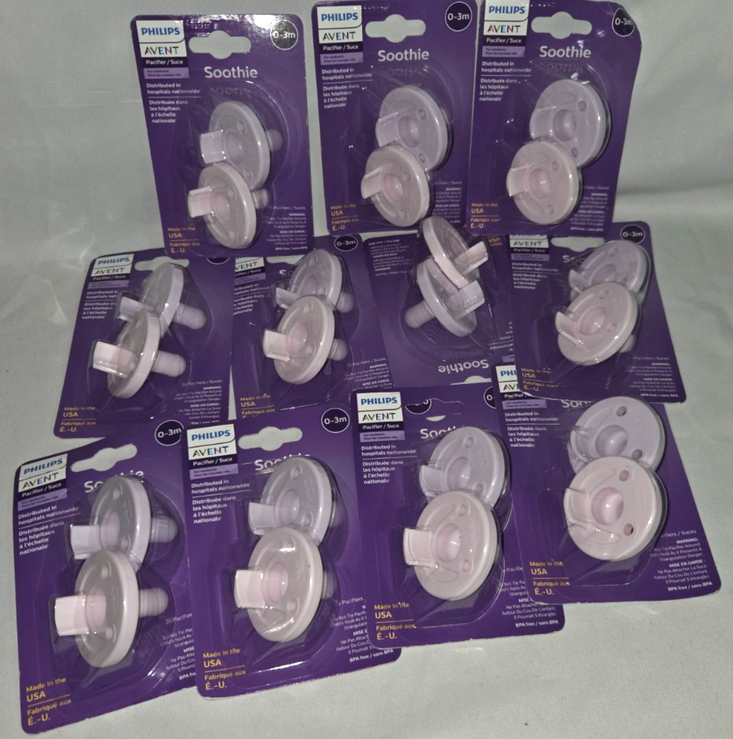 Lot of 11 Philips Avent Soothie Pacifiers (11, 2-Packs) &ndash; 