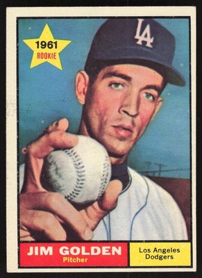 Jim Golden 1961 Topps #298 RC TYW7