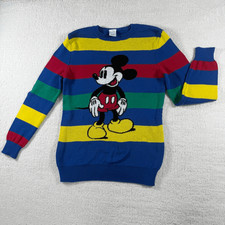 Disney 100 Target Exclusive Mickey Mouse Kids Unisex Rainbow Sweater - Big Kids