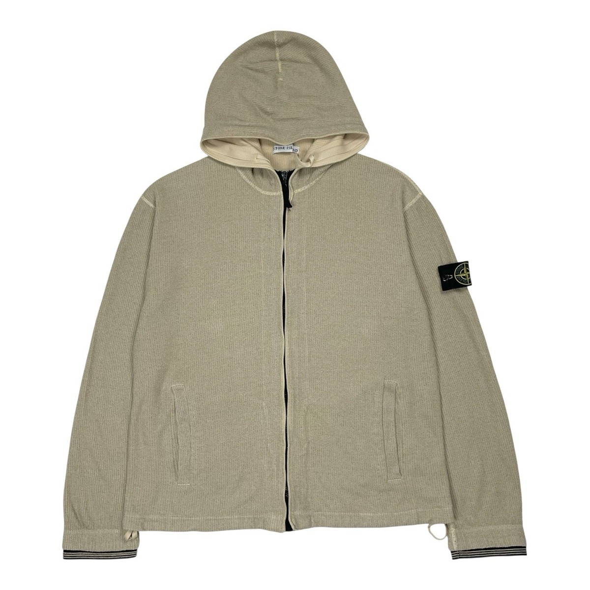 Cotton Yarn Stone Island Zip Cardigan Vintage Stone Island Knit