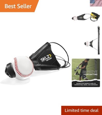 Lightweight Synthetic Hit-A-Way Batting Trainer for Effective Swing Practice