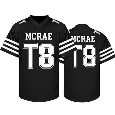 Tate Mcrae T8 Jersey, Tate Concert, T8 Mcrae Football Jersey Mesh
