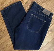 Nautica Mens Jeans 38 x 30 Relaxed Fit Dark Wash Zip Fly Cotton