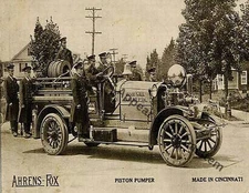 Ahrens-Fox 1915 FIRE TRUCK Photograph Print 8.5x11"